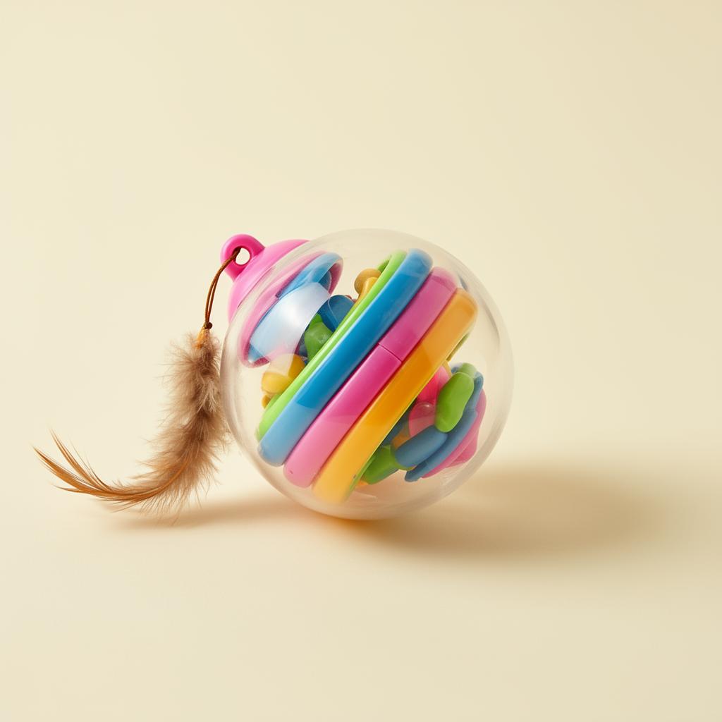 Interactive cat ball toy